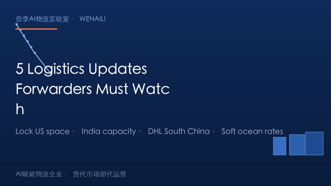 5 International Logistics Updates Forwarders Must Watch This Week (Aug 2026)