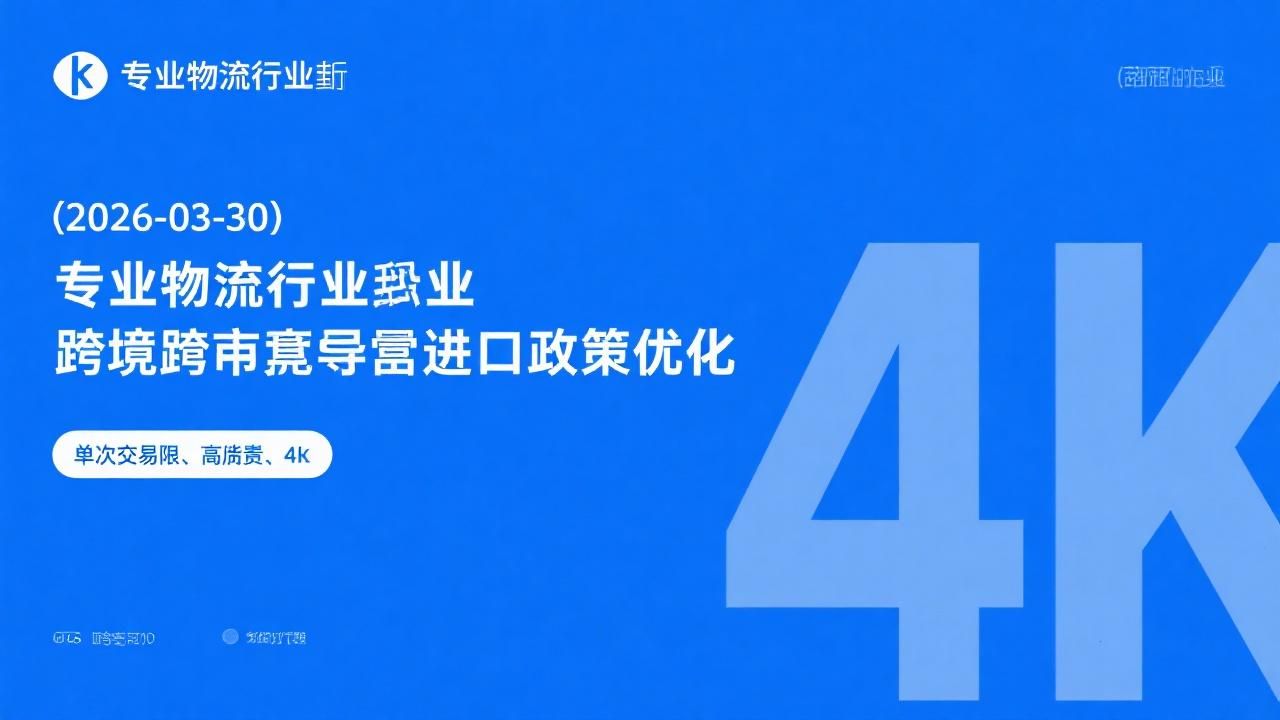 【2026-03-30】跨境电商零售进口政策优化，单次交易限额提升至 5000 元