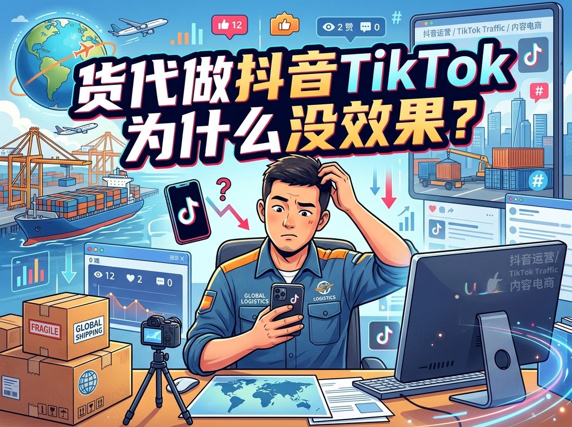 货代做抖音/TikTok为什么投了钱没效果？不是流量不行，是客户不对