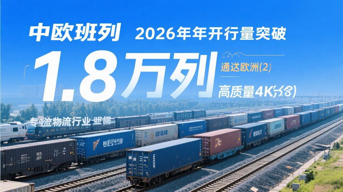 中欧班列 2026 年开行量突破 1.8 万列，通达欧洲 25 国