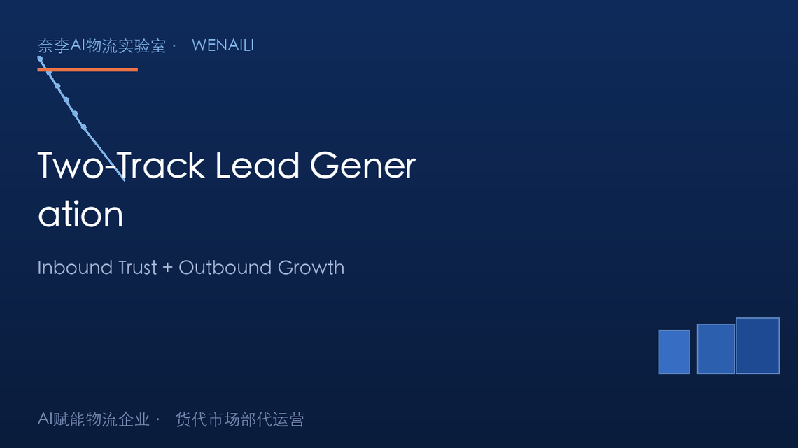 Forwarder Lead Generation: A Two-Track Approach — One Builds Trust, One Drives Growth